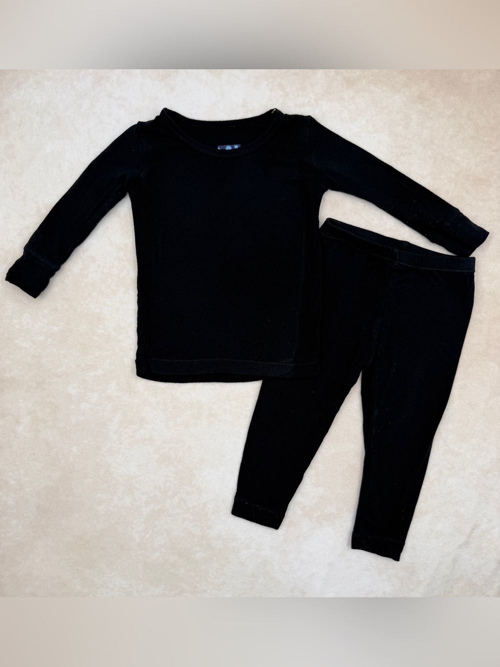 Kickee Pants Black Long Sleeve Top & Leggings Set